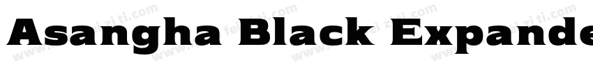 Asangha Black Expanded Italic字体转换